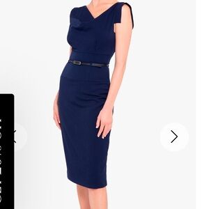 Black Halo Jackie O Blue Dress sz 10